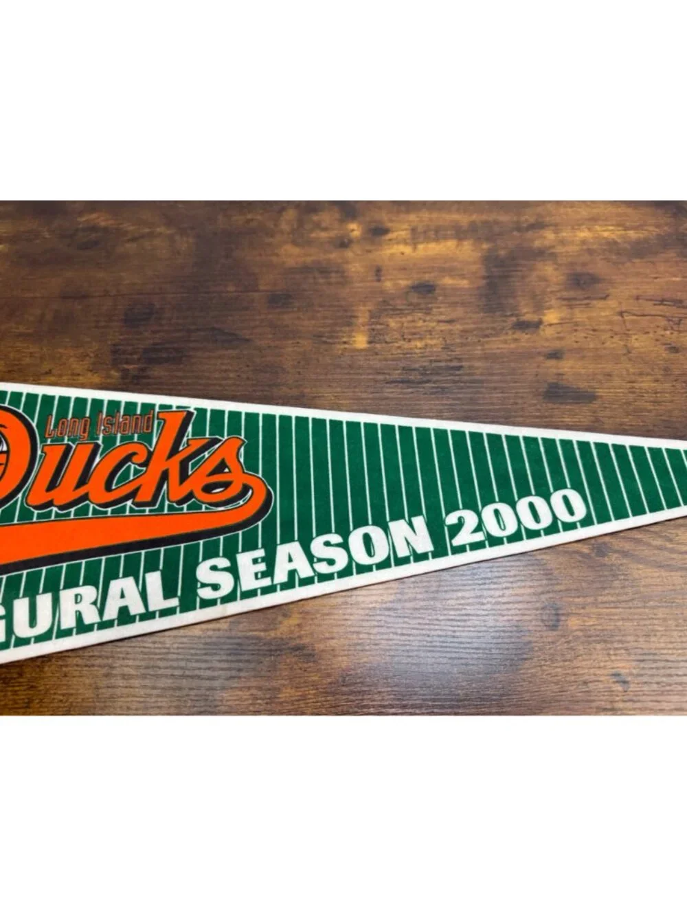 Long Island Ducks Inaugural Season 2000 Vintage Felt Pennant 26.5 inches